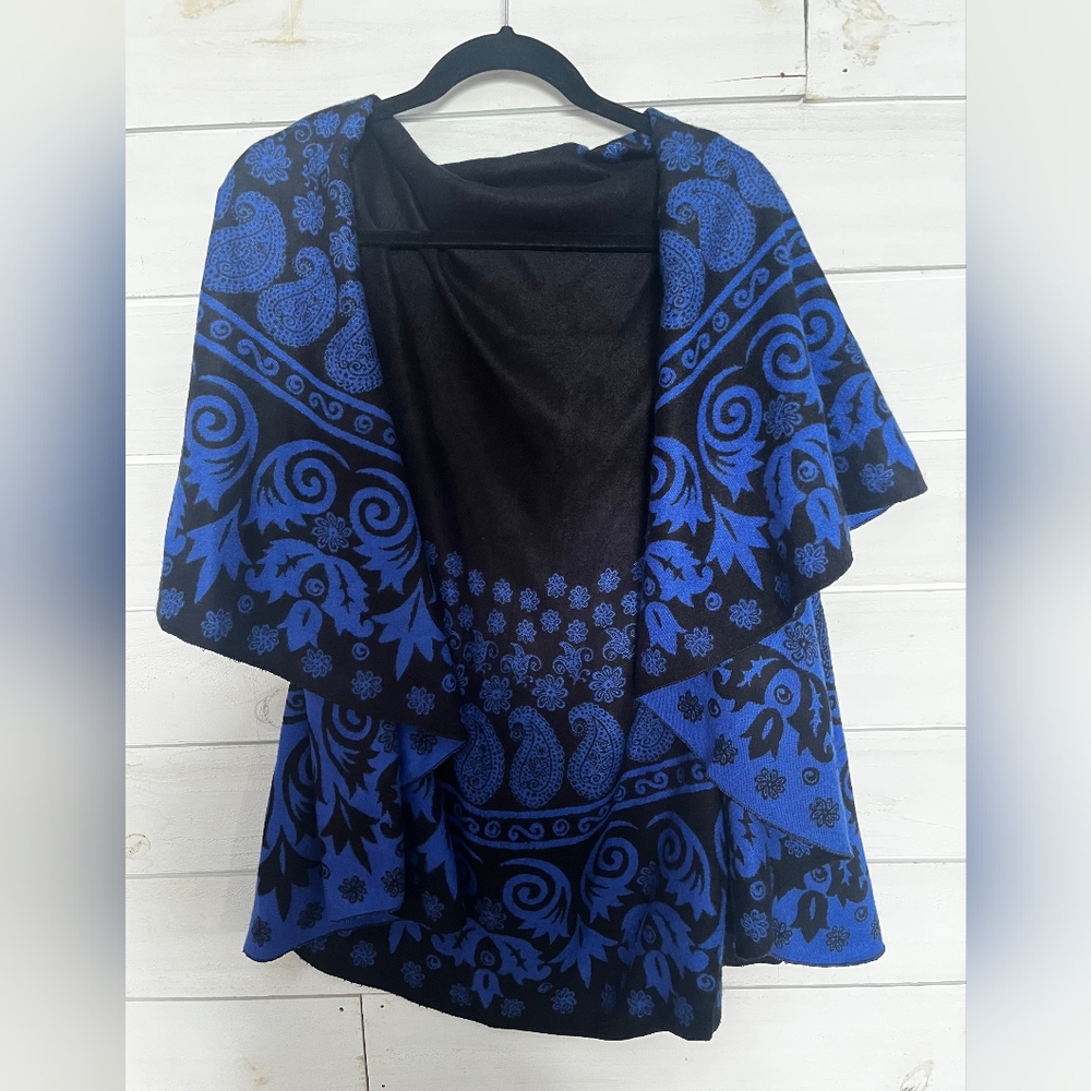 Shana Circle Vest Open Front Cardigan Sweater/Poncho/Vest OS NWT
